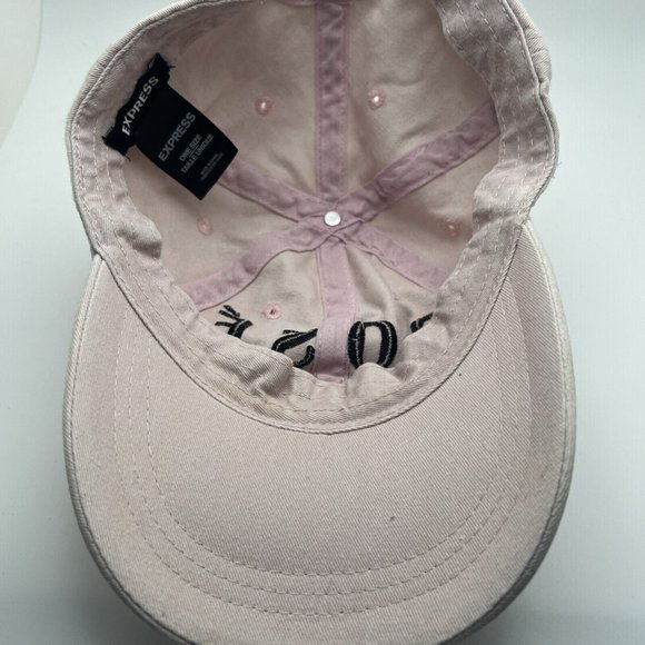 *Preown : [Brand, Express) LIGHT PINK/WHITE Rose Babe cap. GR27 - Picture 4 of 6